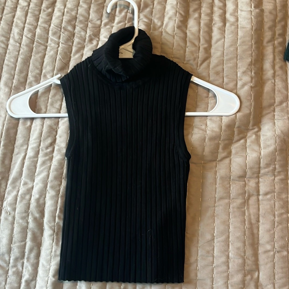 zara turtleneck tank